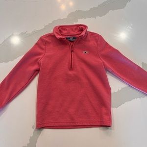 Vineyard Vines Pink 1/4 zip. Size 5T